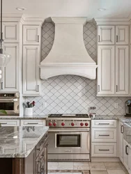 Klassik Üslubda Fotoşəkildə Mətbəx Backsplash Üçün Plitələr
