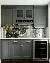 Apron For A Light Gray Kitchen Photo