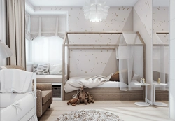 Two in one children's bedroom photo