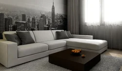 Living rooms with corner sofa real photos