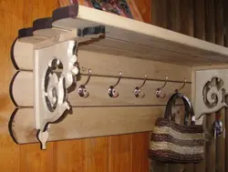 Yog'ochdan yasalgan koridor uchun DIY ilgichlar