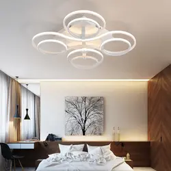 Photo of a chandelier in the bedroom for a tensioner