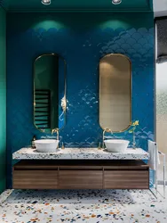 Design blue blue bath
