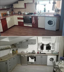 Kitchen repainting before and after photos