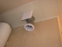 Extractor hood in the bathroom photo