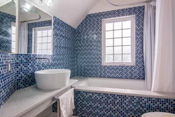 Bathroom design with small tiles