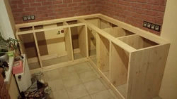 DIY wooden kitchens at home with photos