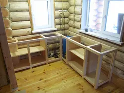 DIY wooden kitchens at home with photos