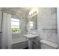 Bathroom in Khrushchev design marble