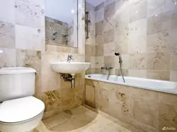 Bathroom in Khrushchev design marble