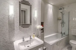 Bathroom in Khrushchev design marble