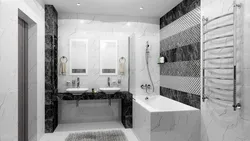 Bathroom in Khrushchev design marble