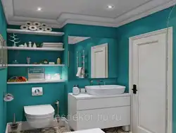 Vanna otağı rəngli dizayn fotoşəkili