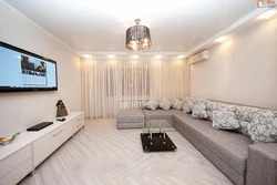 Photos of apartments after renovation living room