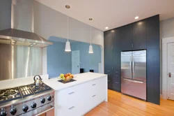LED lighting in the kitchen interior photo