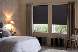 Roman blinds for the bedroom photo