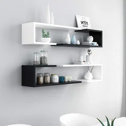 Modern Shelves In The Bedroom Photo