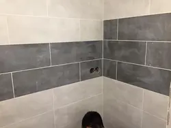 60 by 60 tiles in the bathroom interior