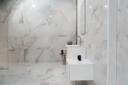 60 by 60 tiles in the bathroom interior