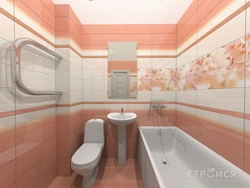 Bathroom design peach