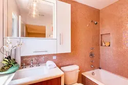 Bathroom design peach
