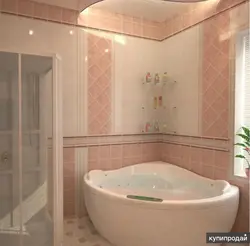 Bathroom design peach