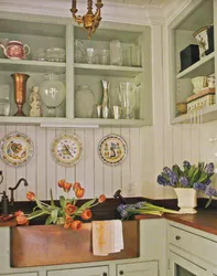 Decor in the kitchen interior
