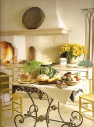 Decor in the kitchen interior
