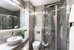 Bathroom design with shower mosaic