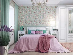 Bedroom Floral Wallpaper Photo