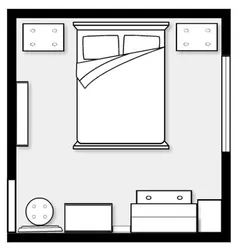 Bedroom design according to apartment layout