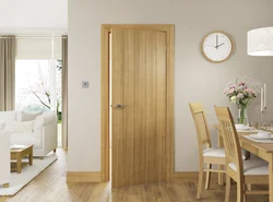 Apartment design with wooden doors