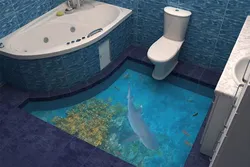 Beautiful bathroom floor photo