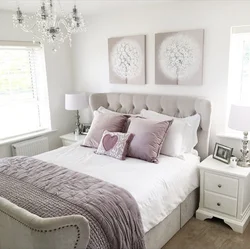 Bedroom in powder color design