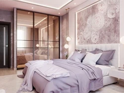 Bedroom in powder color design