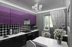What kitchen color goes with gray wallpaper photo