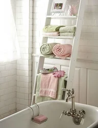Towels In The Bathroom Interior Photo