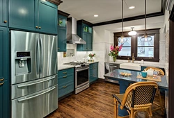 Sea ​​Wave Kitchen In The Interior Photo