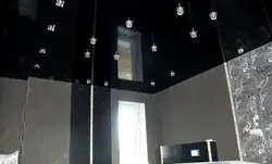 Черный Потолок Натяжной На Кухне Фото