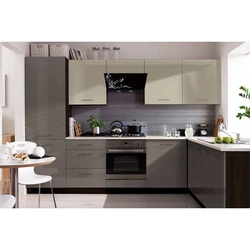 Gray kitchen units for a small kitchen photo