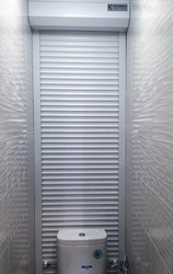 Photo of roller shutters in the bathroom