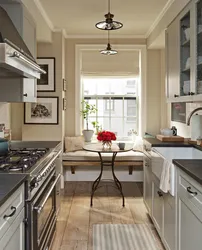 Kitchen Design With A Window Along A Long Wall