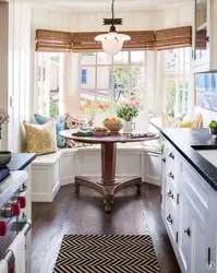 Kitchen design with a window along a long wall