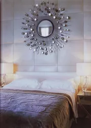 Bedroom with round mirror design