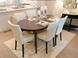 Oval Kitchen Table Photo Design