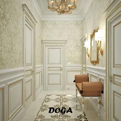 Hallway design with moldings photo