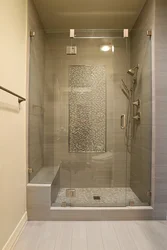 Bathroom design with shower without tray