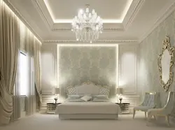 Bedroom ceiling in classic style photo