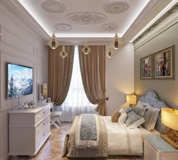 Bedroom Ceiling In Classic Style Photo
