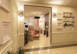 Design of the entrance to the kitchen from the corridor